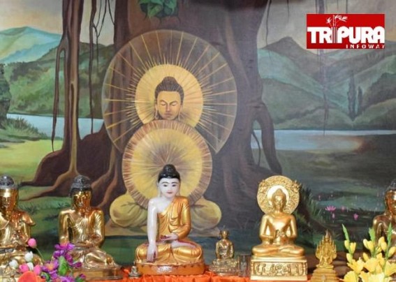 Buddha Purnima observed in Agartala, Benuban Vihar